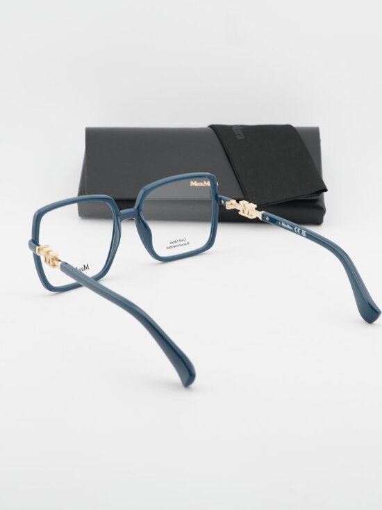 Max Mara MM5108-H 089 Square Eyeglasses - Turquoise / Gold 55mm main image 7